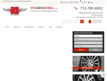 Tablet Screenshot of myusedwheel.com